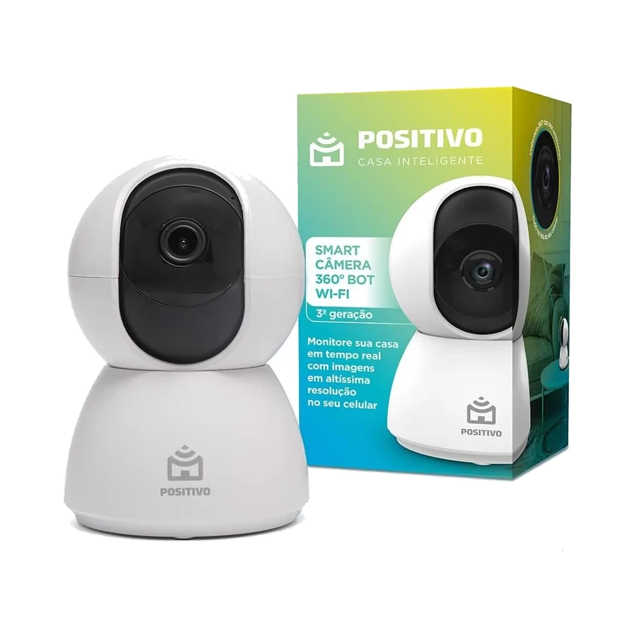 Smart Câmera Bot Wi-Fi 360° Positivo Casa Inteligente 3ª…