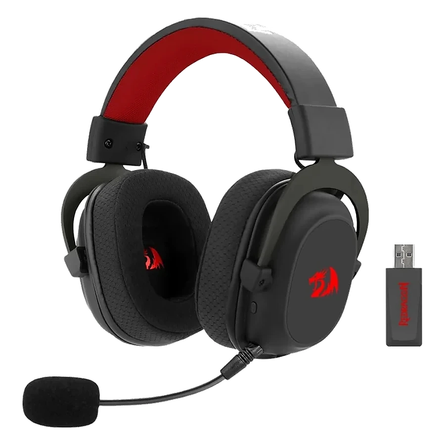 Headset Gamer Redragon Zeus Pro Preto Sem Fio
