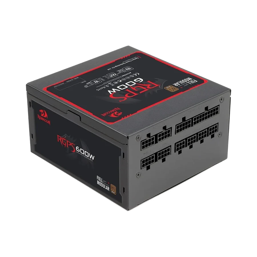 Fonte Gamer Redragon RGPS-600W 80 Plus Bronze Full Modular…