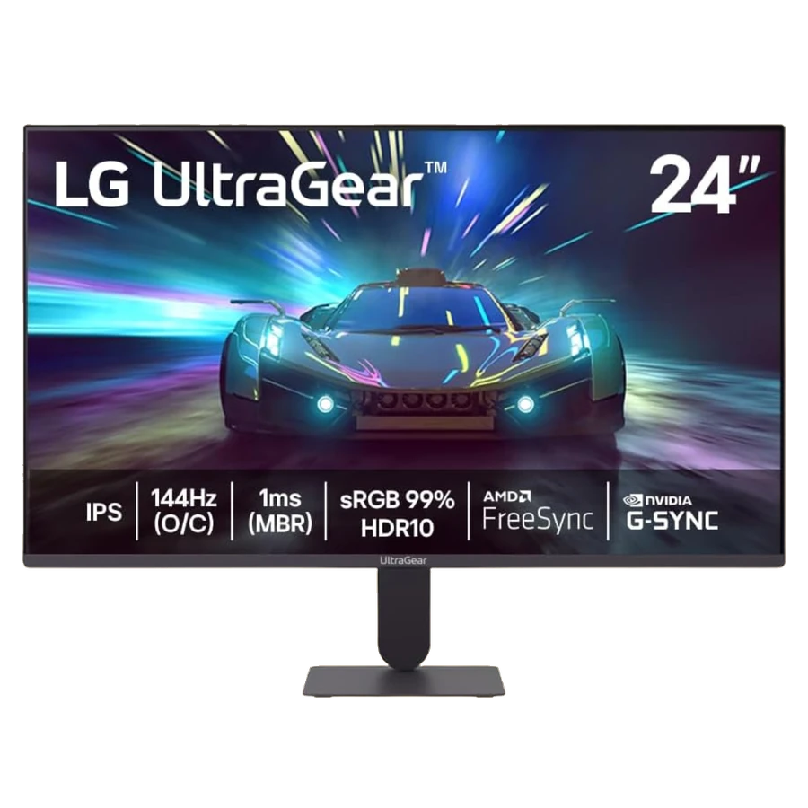 Monitor LG UltraGear 24G411A-B 24 polegadas FHD 144Hz